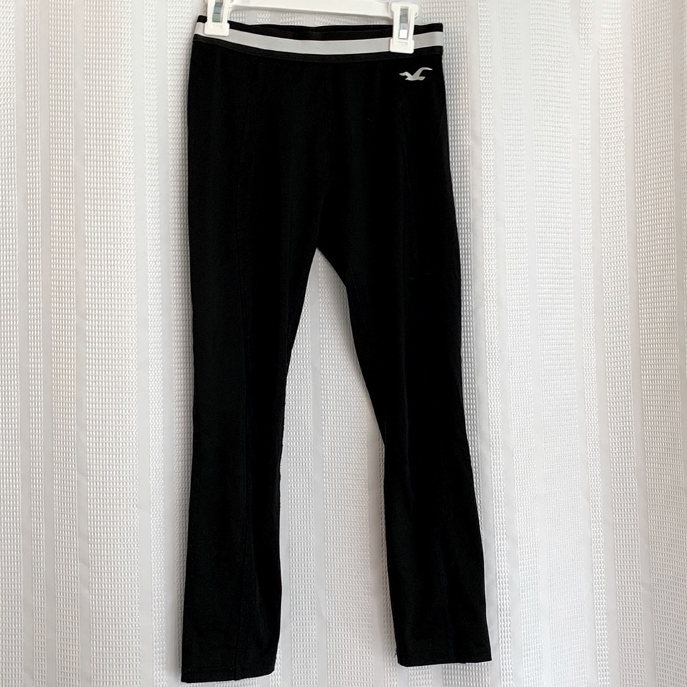 Hollister Black Cropped Leggings XS Y2K Retro  Classic Workout